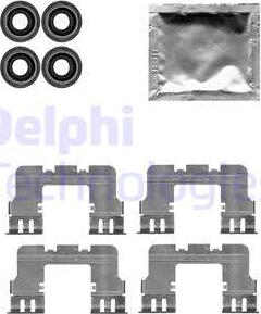 Delphi LX0617 - Монтажный комплект дисковых колодок autosila-amz.com