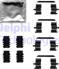 Delphi LX0686 - Комплектующие для колодок дискового тормоза autosila-amz.com