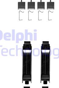 Delphi LX0681 - Комплектующие для колодок дискового тормоза autosila-amz.com