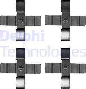 Delphi LX0625 - Комплектующие для колодок дискового тормоза autosila-amz.com