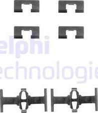 Delphi LX0197 - Комплектующие для колодок дискового тормоза autosila-amz.com