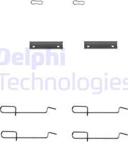 Delphi LX0142 - К-т уст для диск торм колодок autosila-amz.com