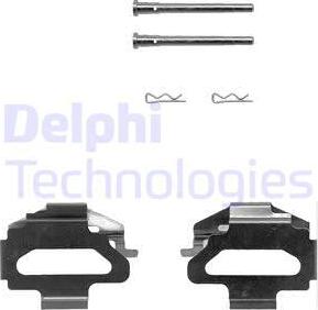 Delphi LX0150 - Комплектующие для колодок дискового тормоза autosila-amz.com