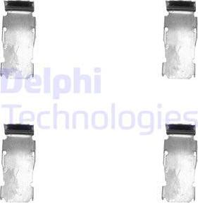 Delphi LX0133 - Комплектующие для колодок дискового тормоза autosila-amz.com