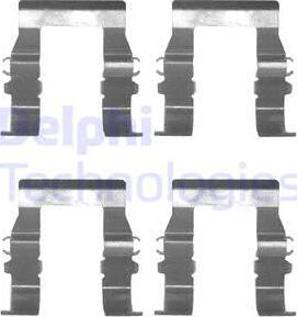 Delphi LX0171 - Комплектующие для колодок дискового тормоза autosila-amz.com