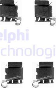 Delphi LX0390 - Комплектующие для колодок дискового тормоза autosila-amz.com