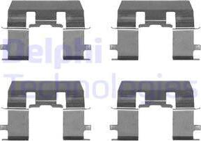 Delphi LX0368 - Комплектующие для колодок дискового тормоза autosila-amz.com