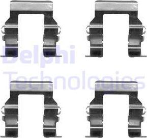 Delphi LX0367 - Комплектующие для колодок дискового тормоза autosila-amz.com