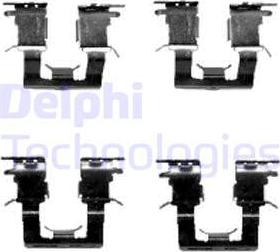 Delphi LX0388 - Комплектующие для колодок дискового тормоза autosila-amz.com