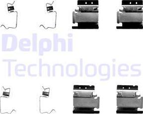 Delphi LX0324 - Комплектующие для колодок дискового тормоза autosila-amz.com