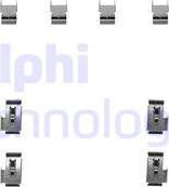 Delphi LX0247 - Комплектующие для колодок дискового тормоза autosila-amz.com