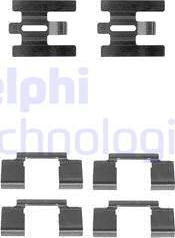 Delphi LX0224 - Комплектующие для колодок дискового тормоза autosila-amz.com