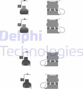 Delphi LX0756 - Комплектующие для колодок дискового тормоза autosila-amz.com