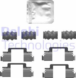 Delphi LX0769 - Комплектующие для колодок дискового тормоза autosila-amz.com