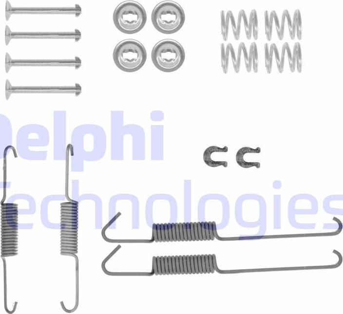 Delphi LY1434 - Комплектующие, барабанный тормозной механизм autosila-amz.com