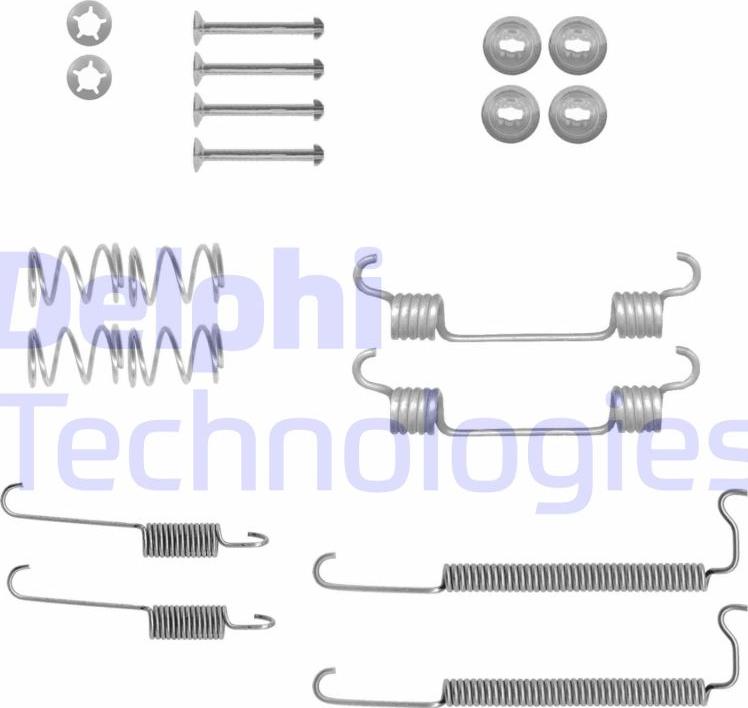 Delphi LY1435 - Комплектующие, барабанный тормозной механизм autosila-amz.com