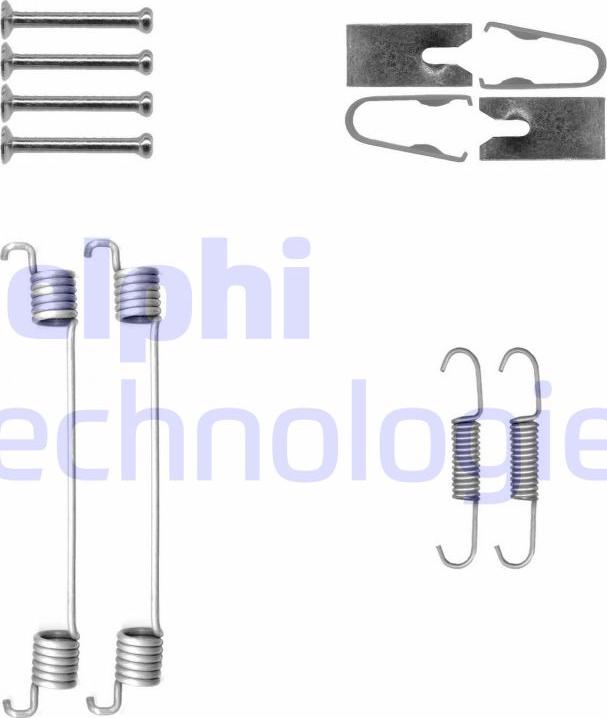 Delphi LY1430 - Комплектующие, барабанный тормозной механизм autosila-amz.com