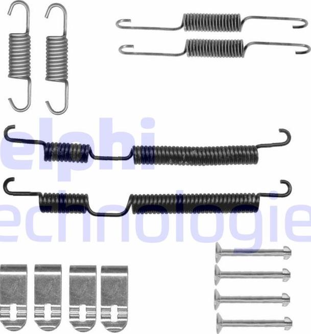 Delphi LY1432 - Комплектующие, барабанный тормозной механизм autosila-amz.com