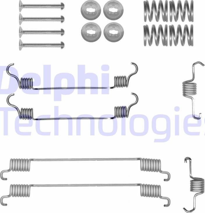 Delphi LY1429 - Комплектующие, барабанный тормозной механизм autosila-amz.com