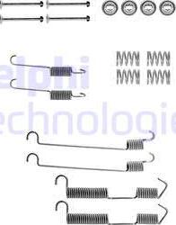 Delphi LY1054 - Комплектующие, барабанный тормозной механизм autosila-amz.com