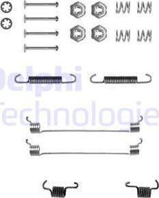 Delphi LY1055 - Комплектующие, барабанный тормозной механизм autosila-amz.com