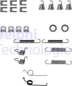 Delphi LY1007 - Комплектующие, барабанный тормозной механизм autosila-amz.com