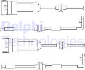 Delphi LZ0145 - Сигнализатор, износ тормозных колодок autosila-amz.com