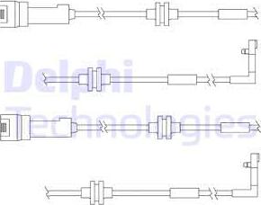 Delphi LZ0146 - Сигнализатор, износ тормозных колодок autosila-amz.com