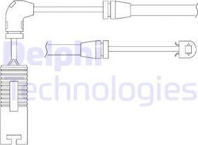 Delphi LZ0156 - Сигнализатор, износ тормозных колодок autosila-amz.com