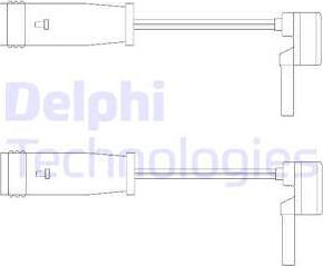 Delphi LZ0153 - датчик износа колодок! L=100mm\ MB W169/W203/W211/W220 all 99> autosila-amz.com