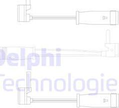 Delphi LZ0163 - Сигнализатор, износ тормозных колодок autosila-amz.com