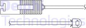 Delphi LZ0119 - Сигнализатор, износ тормозных колодок autosila-amz.com