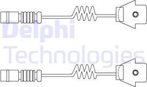 Delphi LZ0111 - Сигнализатор, износ тормозных колодок autosila-amz.com