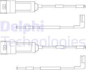 Delphi LZ0113 - Сигнализатор, износ тормозных колодок autosila-amz.com