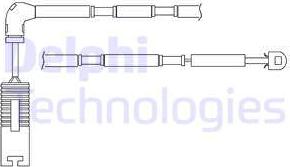 Delphi LZ0181 - Сигнализатор, износ тормозных колодок autosila-amz.com