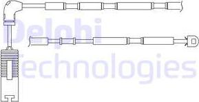 Delphi LZ0182 - Сигнализатор, износ тормозных колодок autosila-amz.com