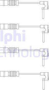 Delphi LZ0120 - Сигнализатор, износ тормозных колодок autosila-amz.com