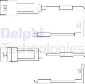 Delphi LZ0123 - Сигнализатор, износ тормозных колодок autosila-amz.com