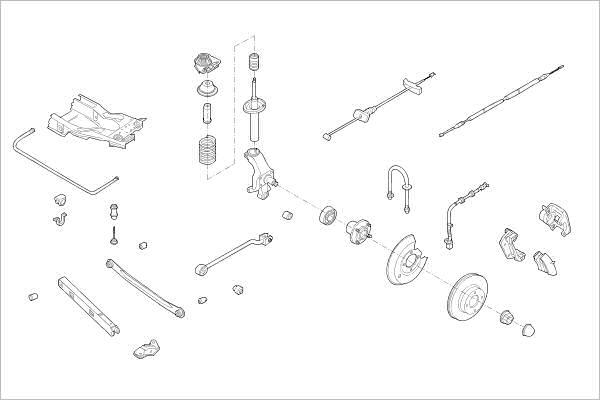 Delphi OE-FORD-000011765-R - Подвеска колеса autosila-amz.com