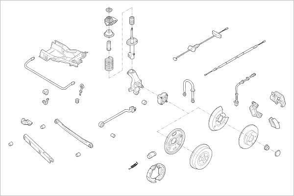 Delphi OE-FORD-000001296-R - Подвеска колеса autosila-amz.com