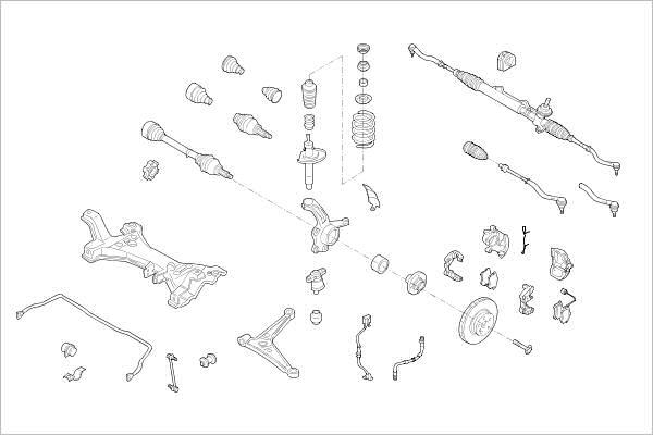 Delphi OE-FORD-000014796-F - Подвеска колеса autosila-amz.com