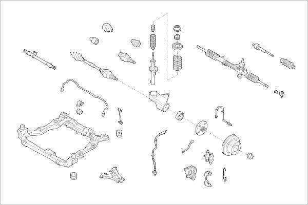 Delphi OE-FORD-000011765-F - Подвеска колеса autosila-amz.com