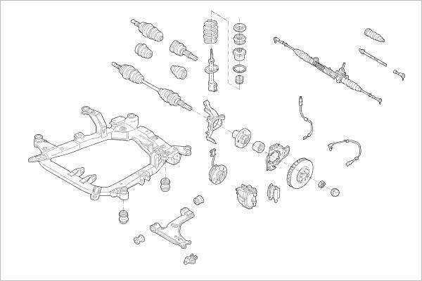 Delphi OE-OPEL-000015343-F - Подвеска колеса autosila-amz.com