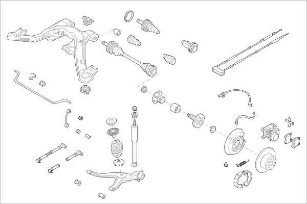 Delphi OE-OPEL-000003862-R - Подвеска колеса autosila-amz.com