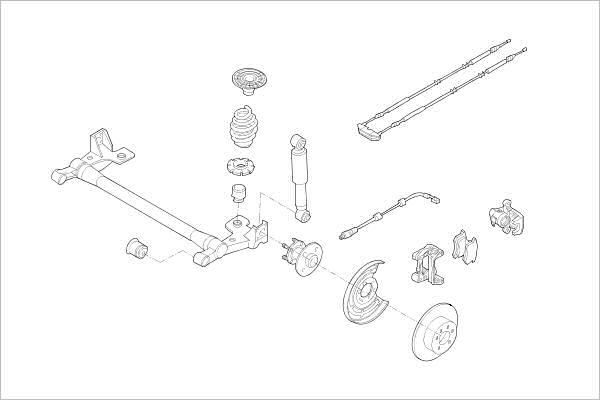 Delphi OE-OPEL-000019290-R - Подвеска колеса autosila-amz.com