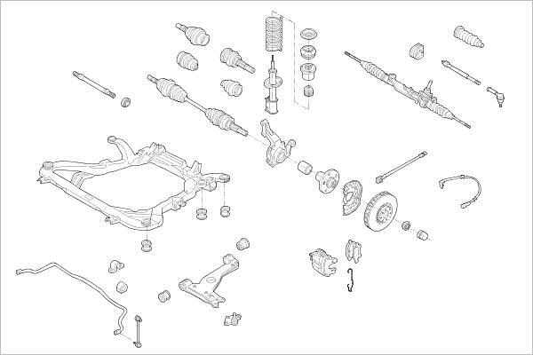 Delphi OE-OPEL-000015318-F - Подвеска колеса autosila-amz.com