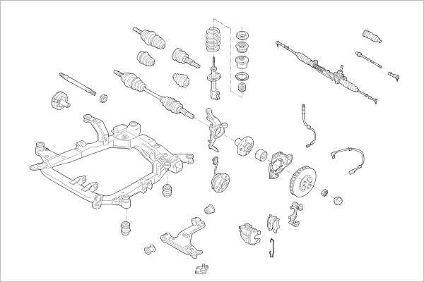 Delphi OE-OPEL-000016972-F - Подвеска колеса autosila-amz.com