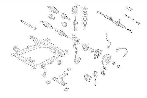 Delphi OE-OPEL-000017247-F - Подвеска колеса autosila-amz.com