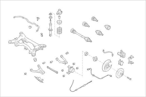 Delphi OE-VW-000016036-R - Подвеска колеса autosila-amz.com