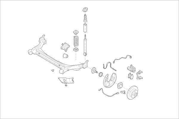 Delphi OE-VW-000008801-R - Подвеска колеса autosila-amz.com